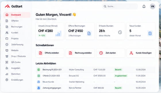 GoStart Dashboard
